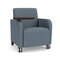 Lesro Siena Lounge Reception Guest Chair W/ Swivel Tablet, 27 in W 29.5 in L 32.5 in H SN1101 - alternate 1